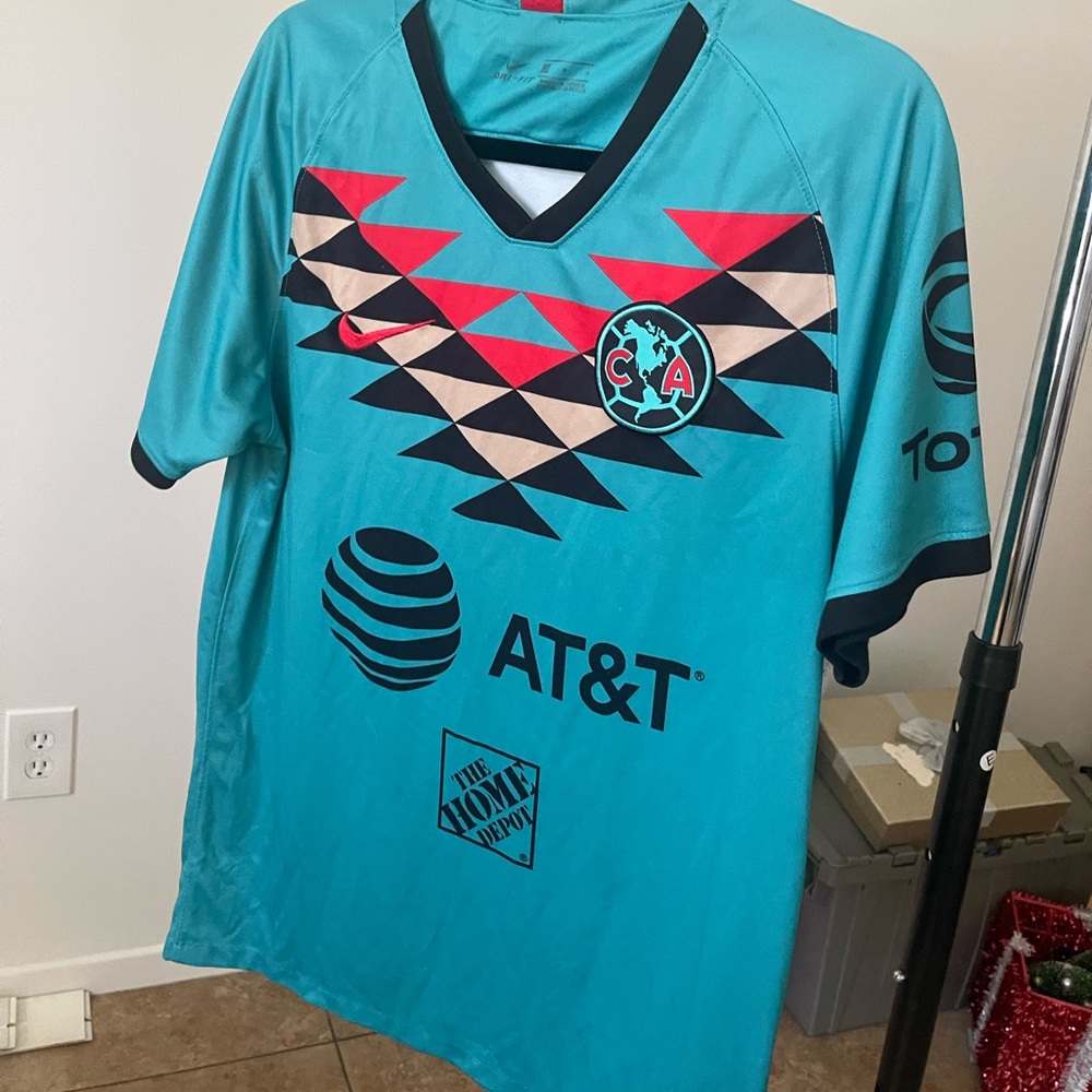 Club America Nike Teal and Black Dri-FIT Jersey
